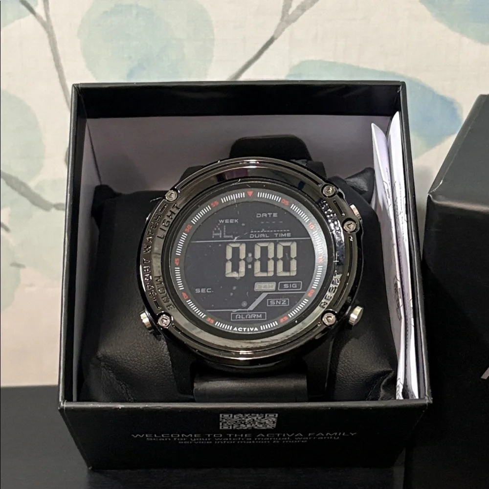 Activa Voyager of Time X Invicta Men’s Digital Watch 52mm Black ACW8125-001